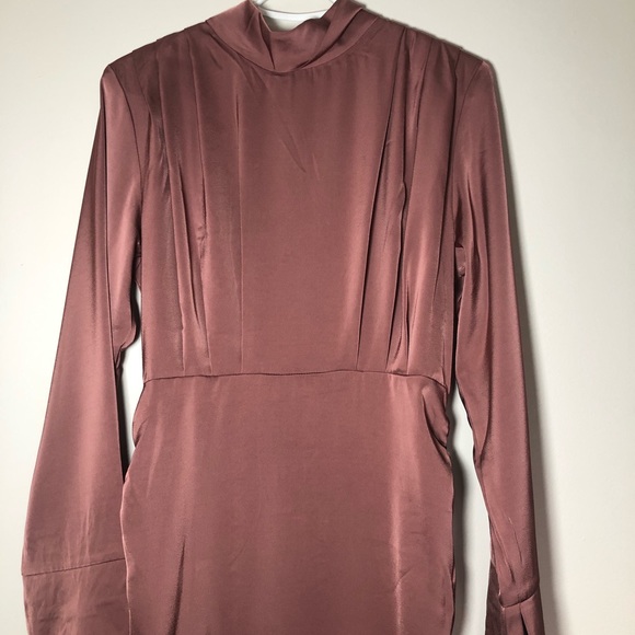 Veiled collection rouched satin maxi dress - Picture 2 of 4